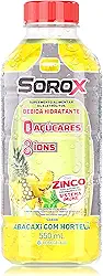 Sorox Abacaxi com Hortelã Bebida Hidratante Zero Açúcar com 8 Íons e Zinco para Imunidade, Baixa Caloria, Eletrolitos para Hidratação e Energia, Refrescante e Nutritiva 550ml