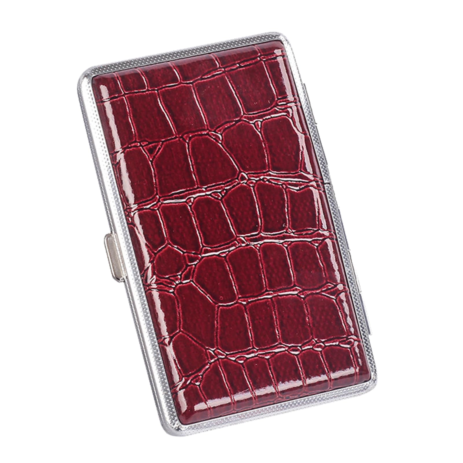 Lorxilar Leather Cigarette Cases Cigarette Box Double Sided Flip Open Pocket Cigarette Box for 20 Cigarettes,L,A