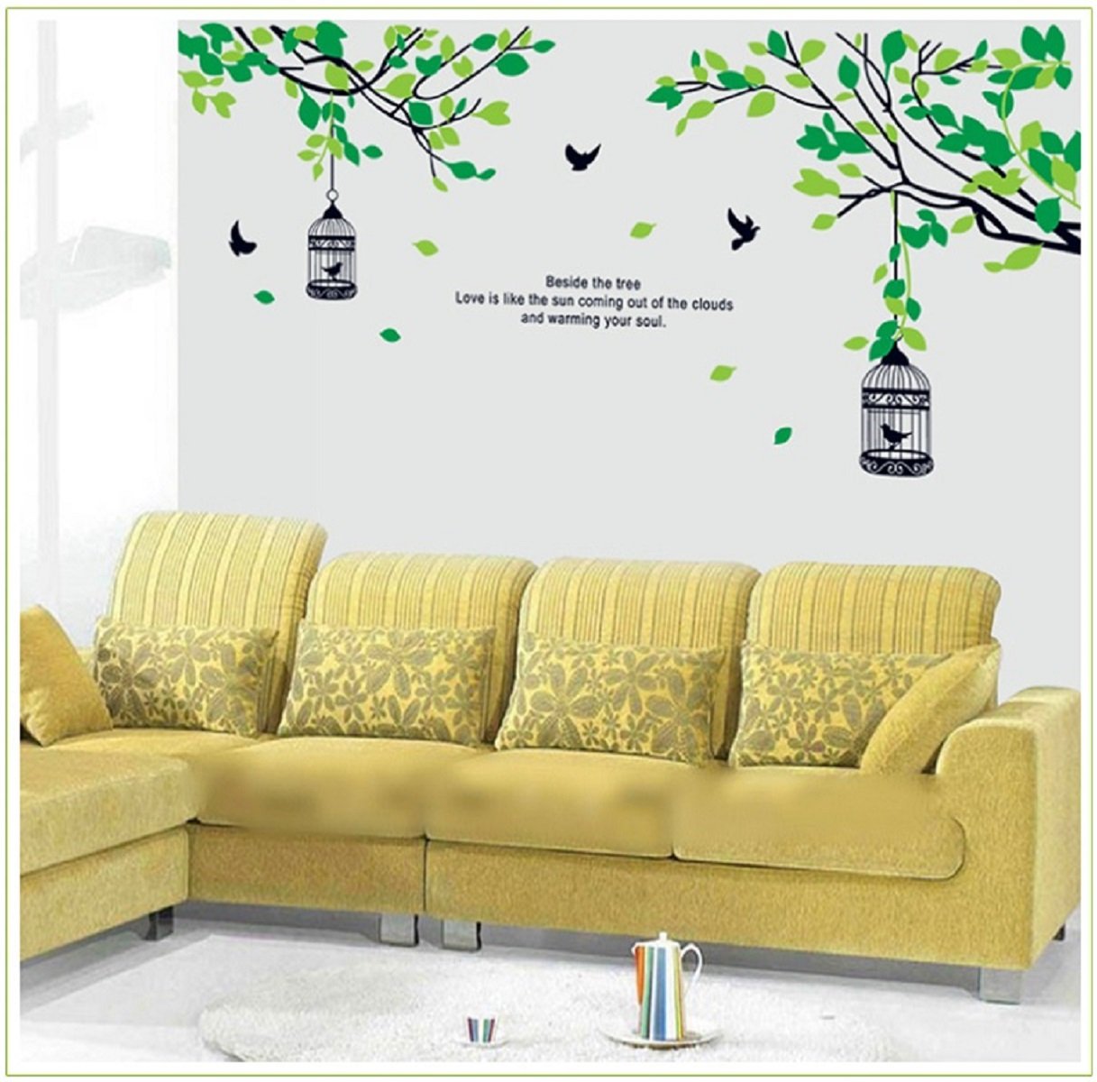 Jaamso Royals Natural Design Wall Stickers for Hall Living Room Bed Room and Home Decor(90CM x 60CM) AY1916A (B017EP1QZG) Amazon Price History, Amazon Price Tracker
