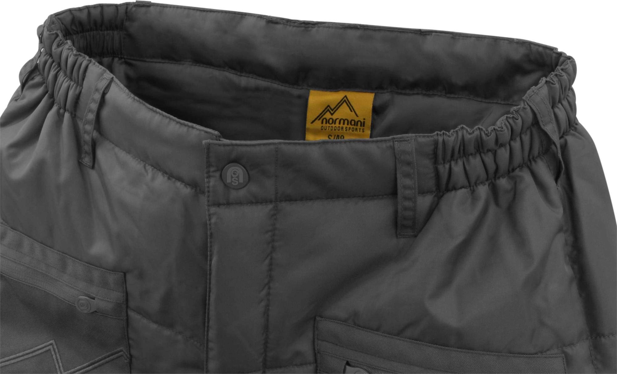 normani Outdoor Sports Herren Thermohose - gefütterte, verstärkte, wasserdichte Winterhose ThermoTech mit Dehnfalte und 4 abgedeckte Reißverschlusstaschen
