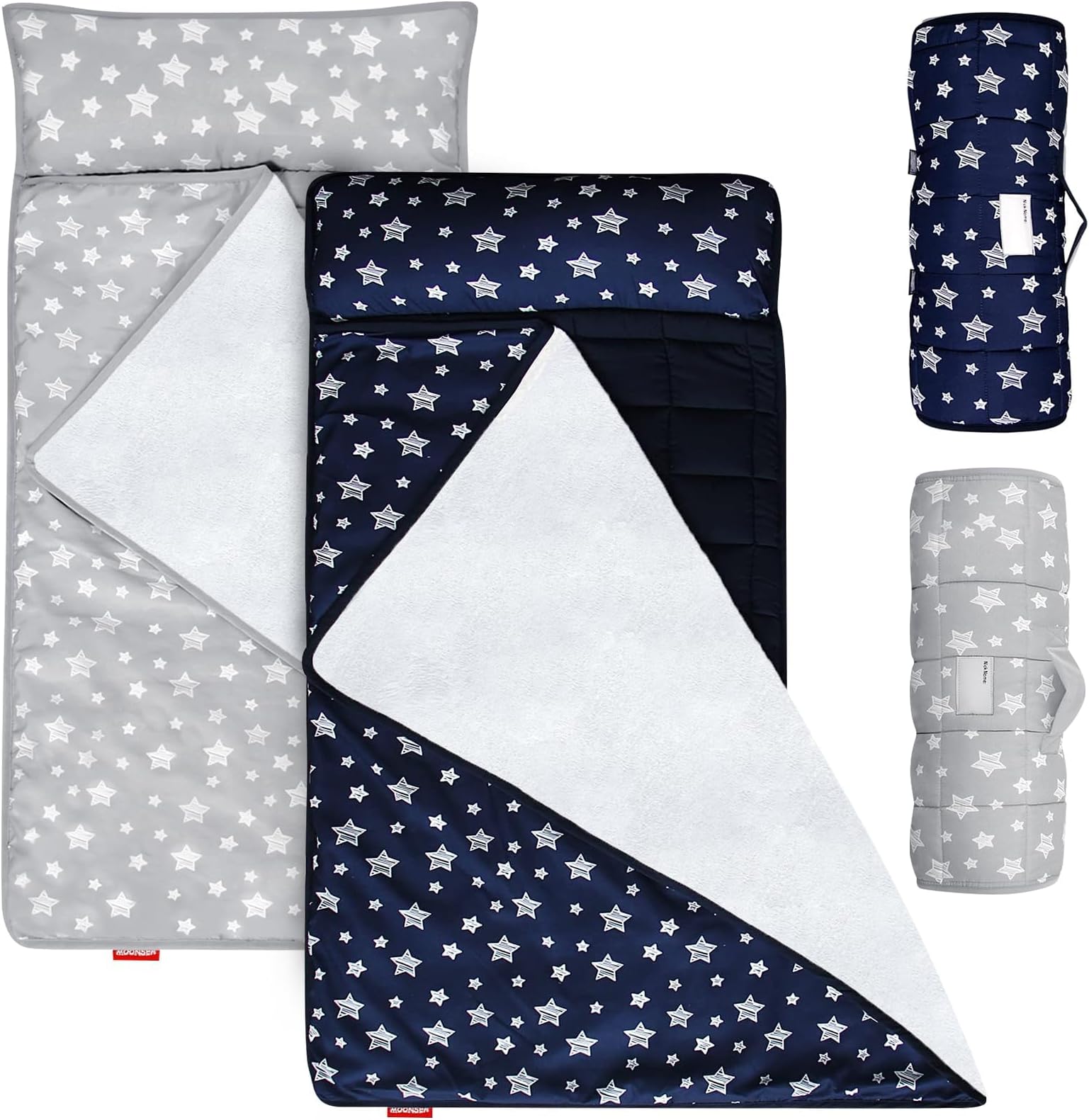 Toddler Nap Mat with Removable Pillow for Preschool