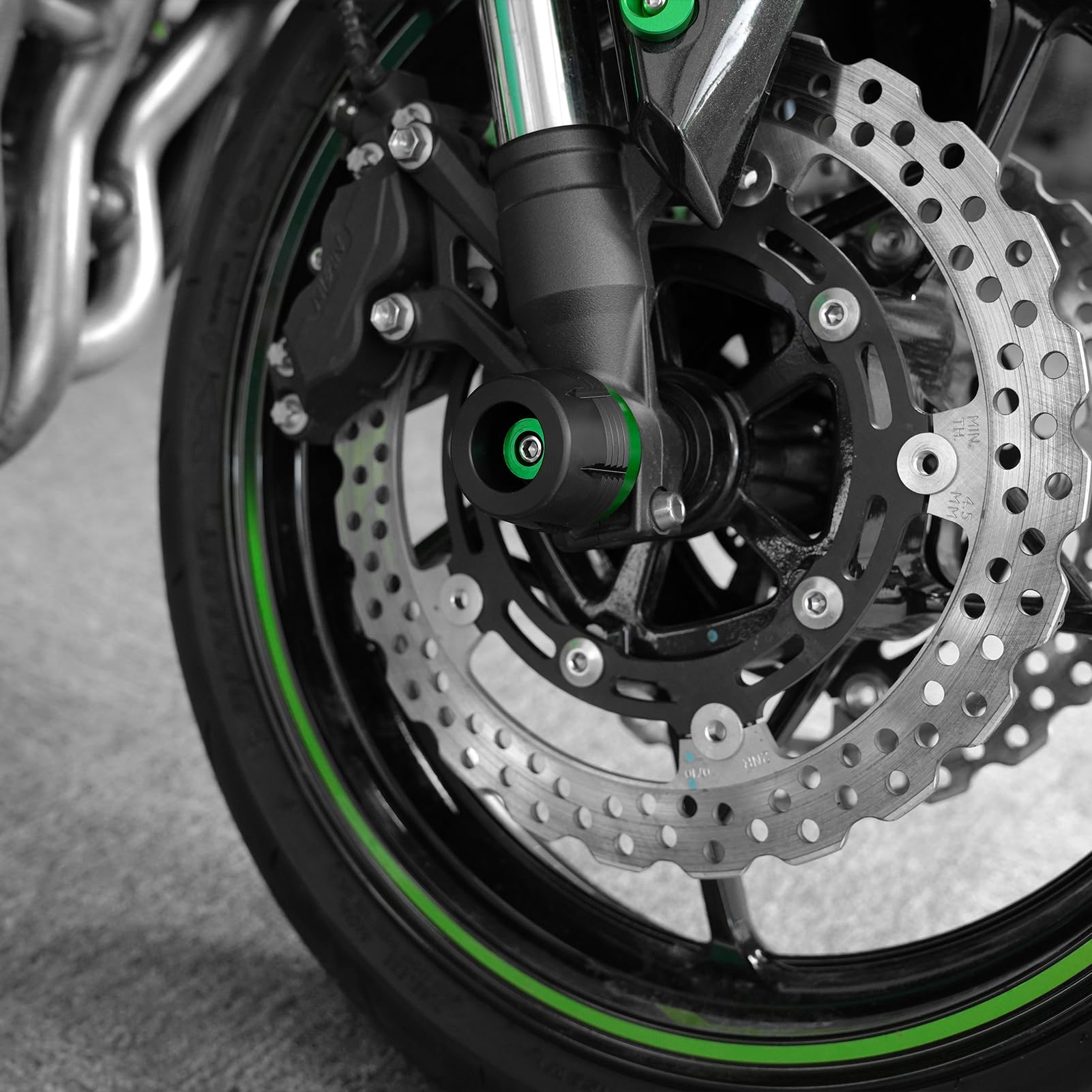 ZYAKOMO Motorcycle Front Fork Wheel Frame Sliders Fit For