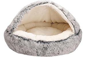 Cozy Cave Dog Beds for Indoor Cats & Calming Dog Beds