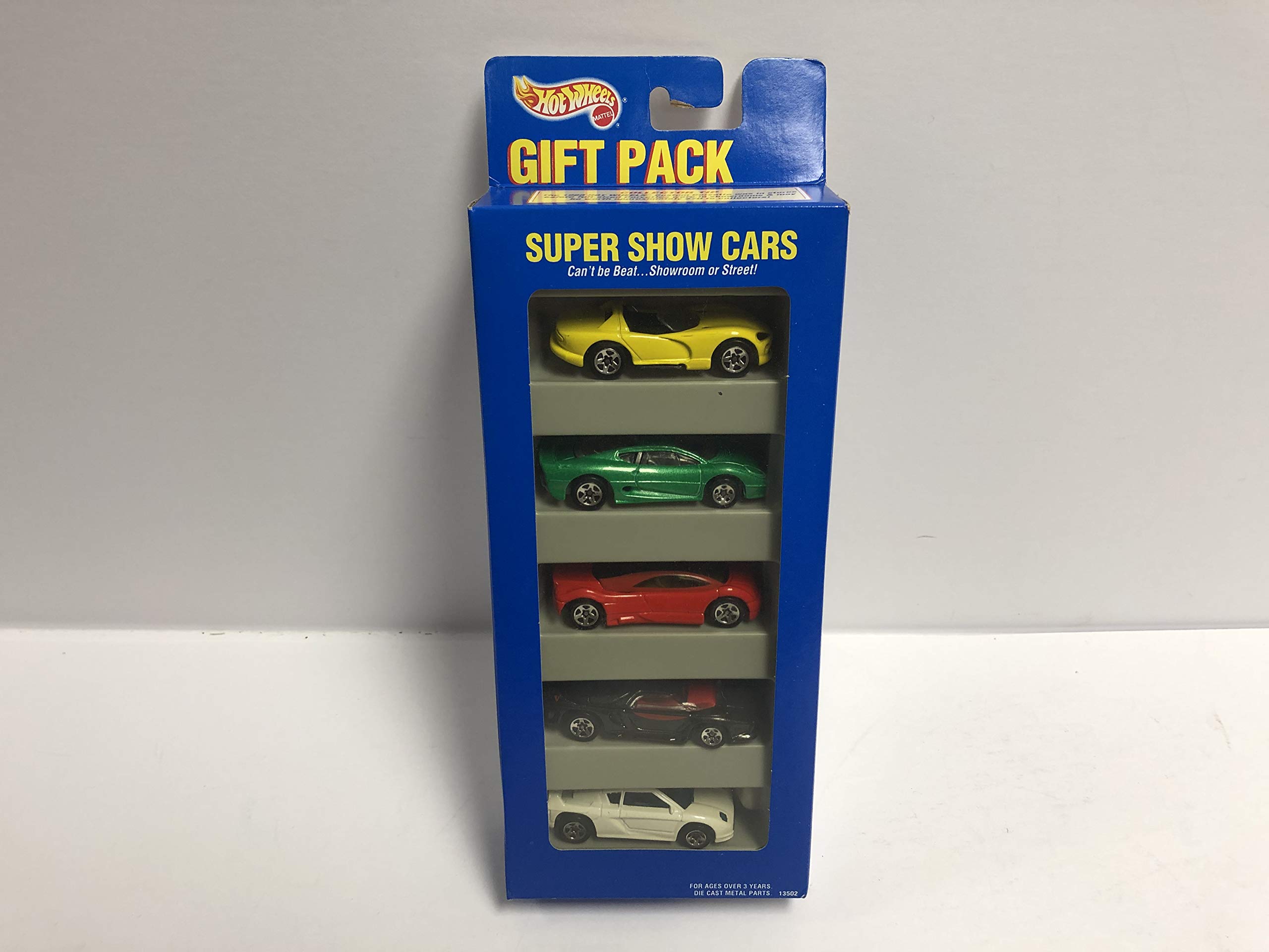 SUPER SHOW CARS 1995 Mattel Hot Wheels Gift Pack 13502 diecast 1