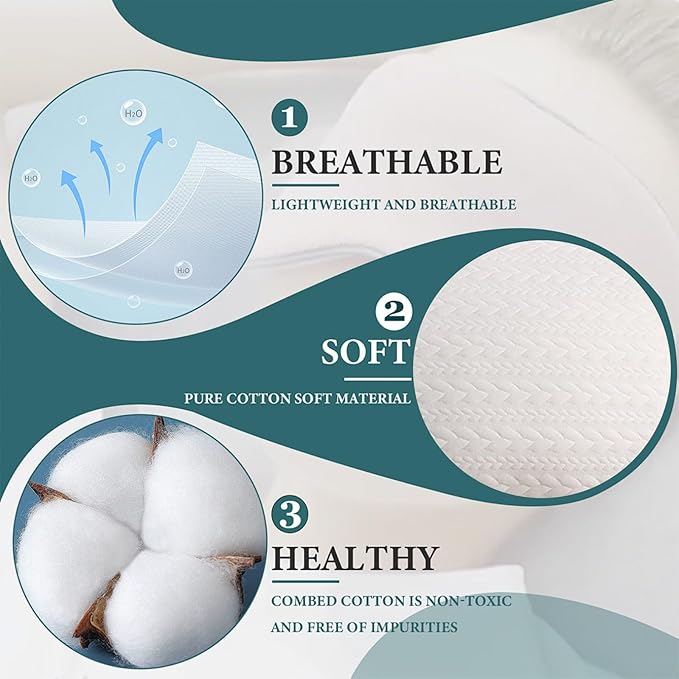 Almohada Queen Size Relleno Alternativo a Pluma Suave y de Soporte miniatura 7