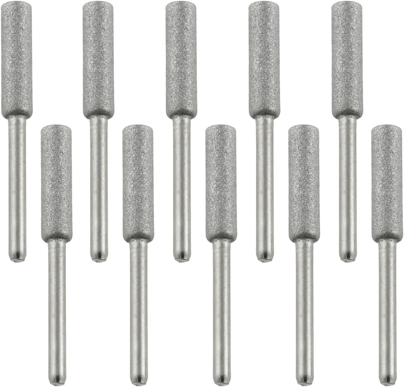 10pcs Chainsaw Sharpener Stone 7/32 Inch 5.5 mm Chainsaw Bit Sharpener Whetstone Chainsaw Sharpening Tool