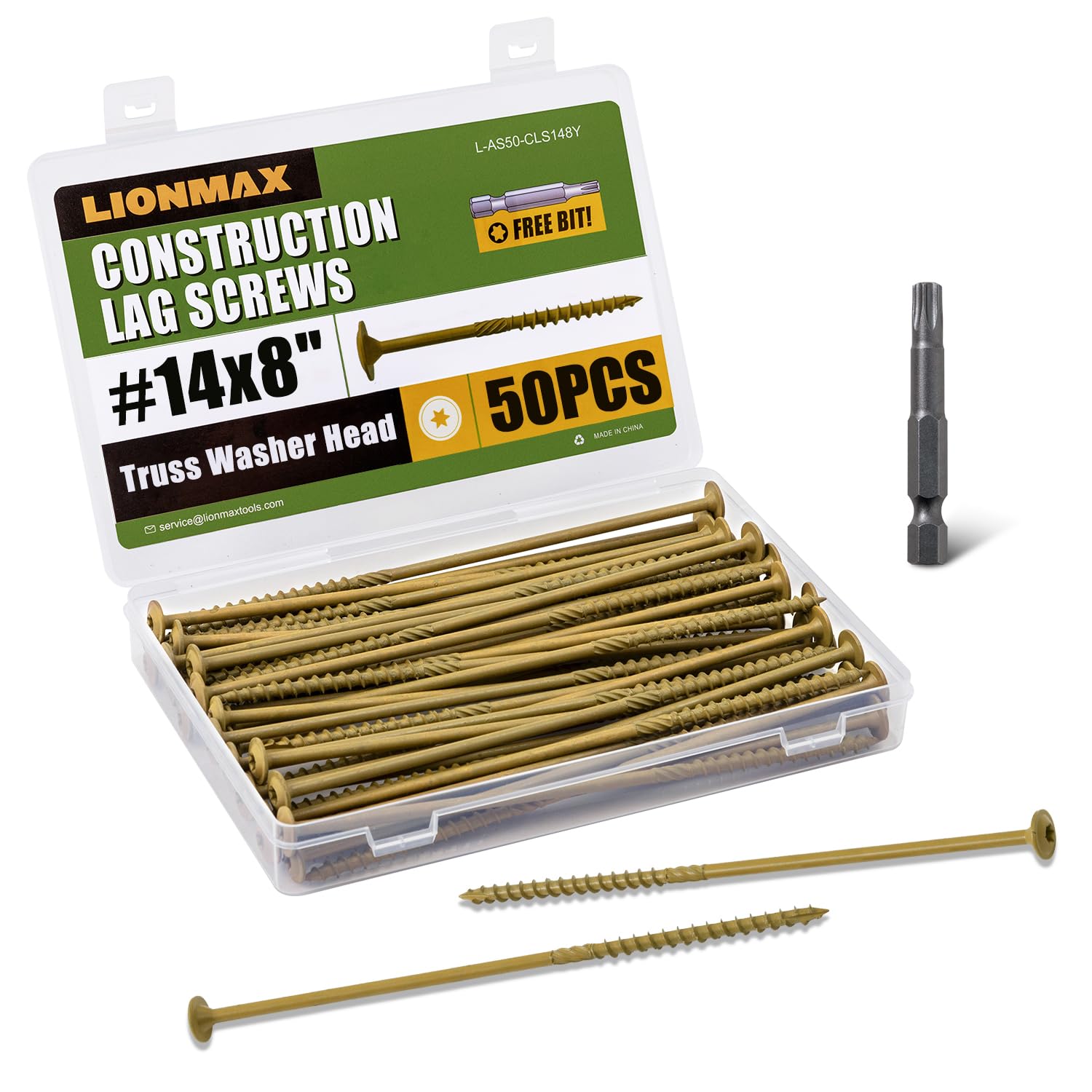 LIONMAX Lag Screws - 3 Inch, 50 PCS -11