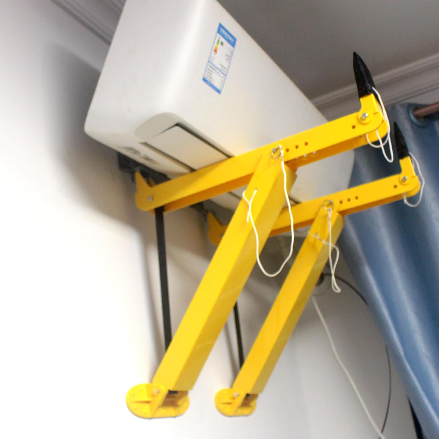 Mini Split Wall Mounting Bracket Support Tool for Ductless Air Conditioner Indoor,Internal Unit Tool for AC Heating and Cooling,Repair Maintenance Rack Accessories Installation Kit (with Level Ruler)