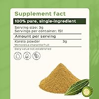 Vista 18 de bixa BOTANICAL Extracto de melón amargo Karela Momordica Charantia 450 mg cápsulas vegitarianas Sin gluten, sin OMG, esterlizado al vapor