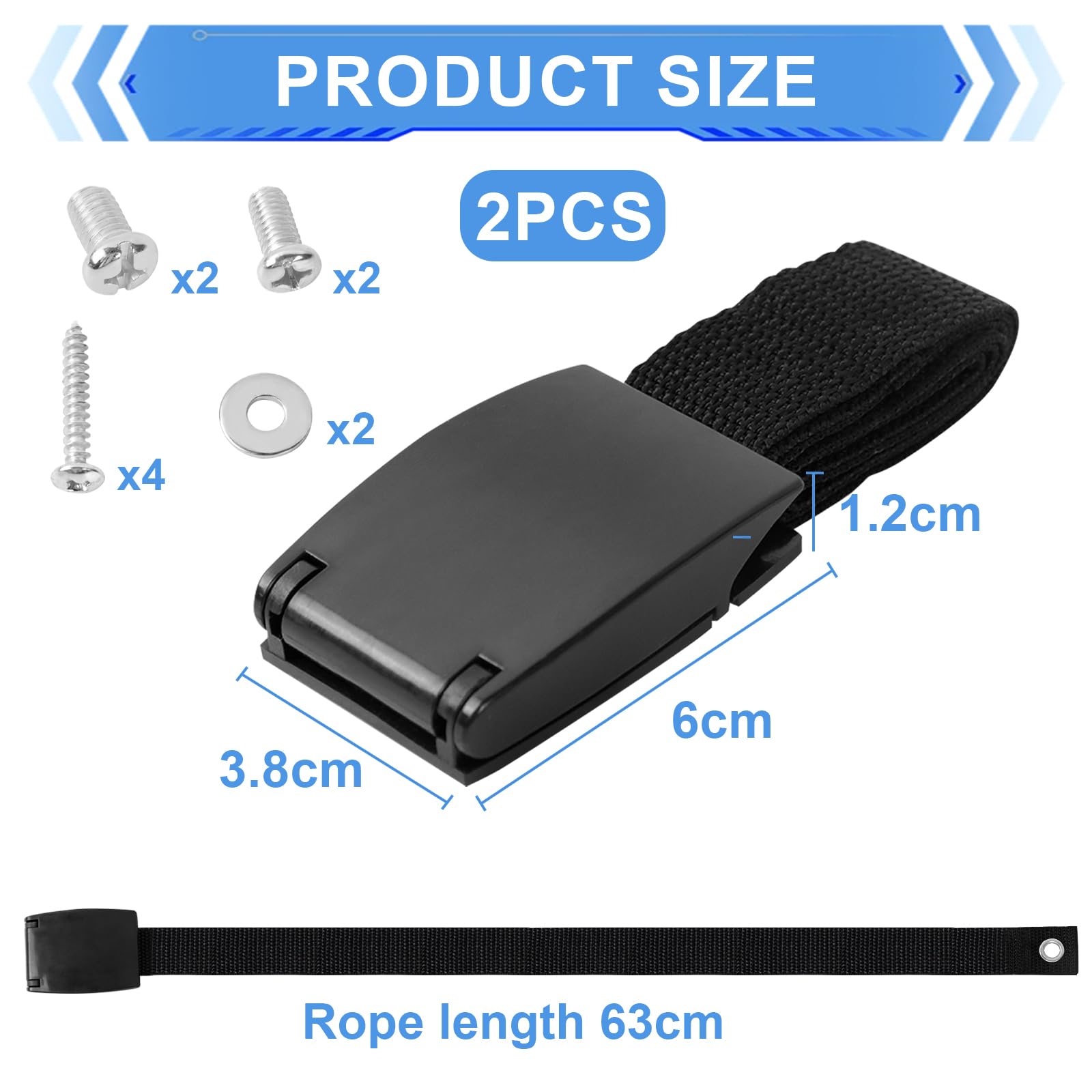 Anti-tipping TV, Anti-tip Straps for TV and Furniture 2 Pieces Adjustable TV Safety Straps for Protect Home Safety Children and Pets - Image 2