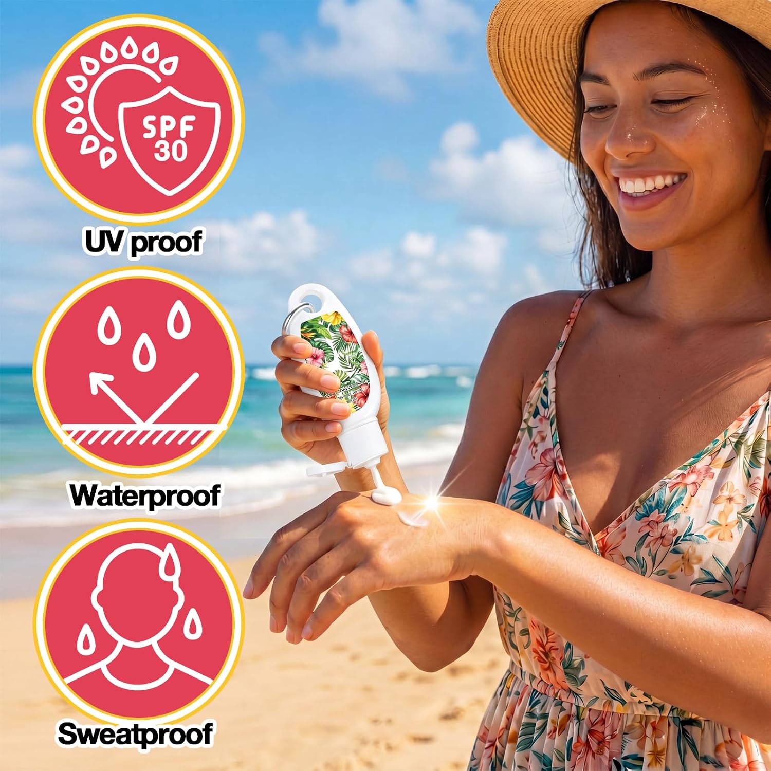 Leelosp 30 Pcs Hawaii Travel Sunscreen, 1 Fl oz Spf 30 Sun Lotion image 3