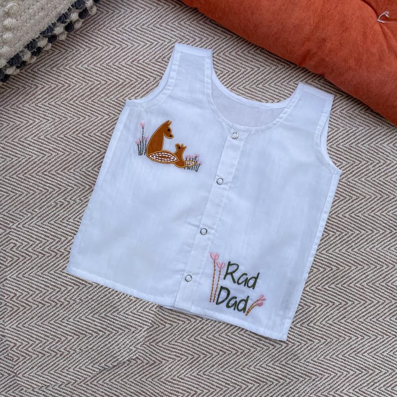 Image of Cotton Jhabla Set for Infants and Toddlers | Snap Buttons Jabla |Soft Mulmul |Breathable and Comfortable | Top with Diaper friendly bottoms