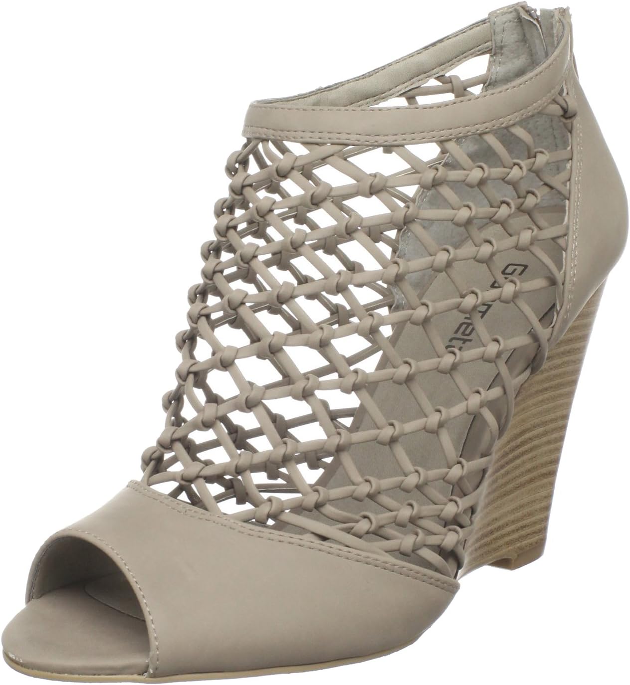 Gunmetal Women's Doly Wedge Sandal,Light Grey,38.5 EU/8.5