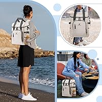 Vista 8 de Odoland Cooler Backpack for Camping - 30 Cans Insulated Leakproof Waterproof Lunch Bag for Men and Women, Cooler Bag with Ice Pack for Beach
