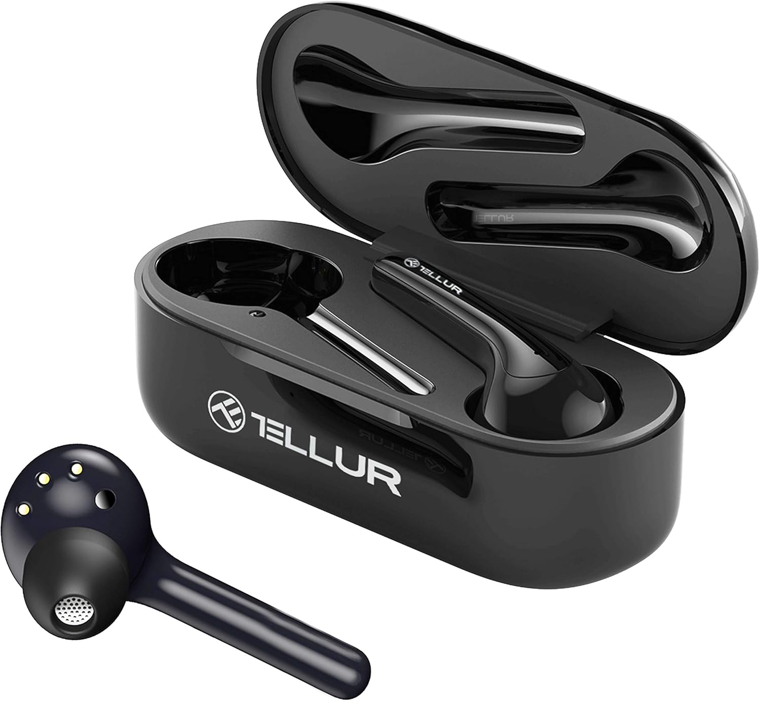 TELLUR Ambia True Wireless Bluetooth Headphones in charging case