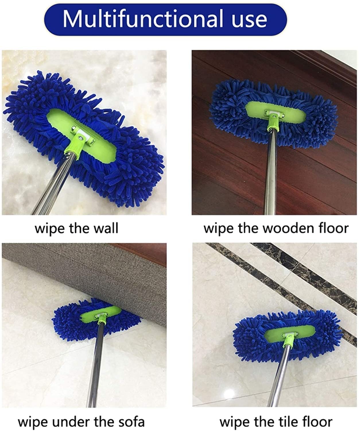 Speed Mop mopa húmeda y seca, retráctil y colgante, para limpiar suelos, coches y superficies de vidrio, herramienta de limpieza versátil
