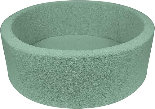 Miniatura 10 de MEOGETY Piscina de bolas de espuma para niños pequeños, bebés, perros y gatos, piscina suave para bebés y bebés, regalos para niñas y niños, bolas