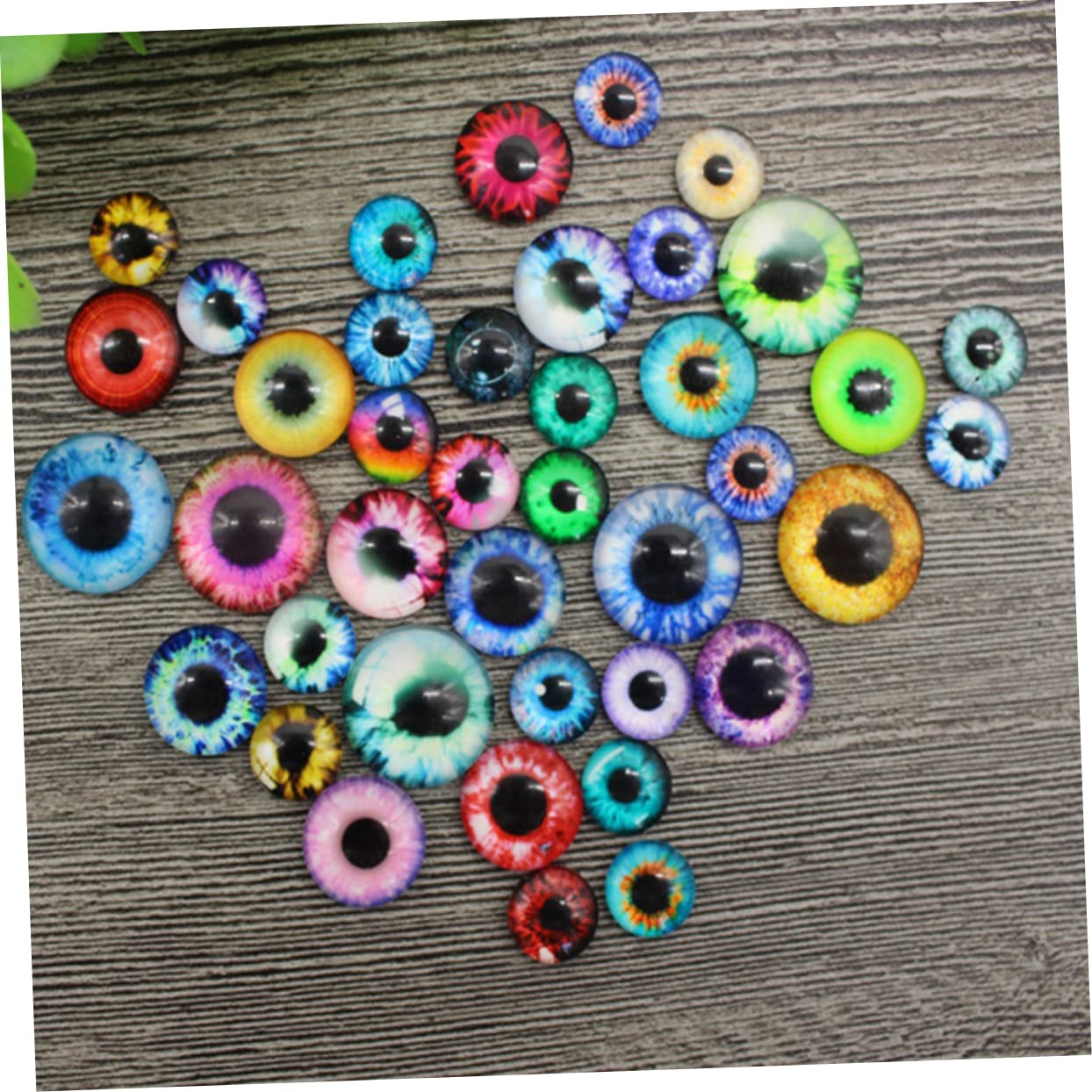 Anneome Ojos De Peluche Autoadhesivos Ojos Falsos De Simulación 18mm 100pcs/set Decoración De Juguetes