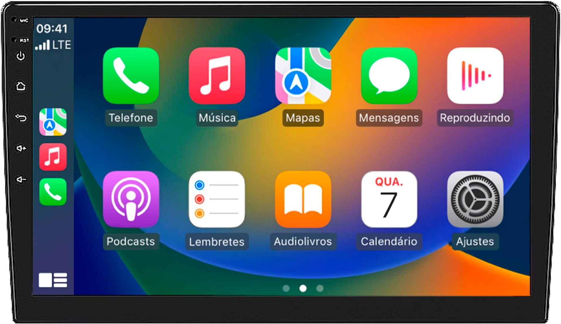 Central Multimídia 9" Polegadas QLED Octa Core 2/32gb Kronos 9863 +4G ...