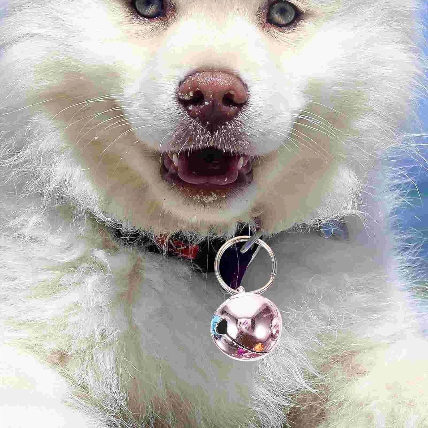 Cat Bell 30Pcs Accessories Pet Bell Gold Decor Pendant Stainless Steel Dog Collar Cat Delicate Metal Bells