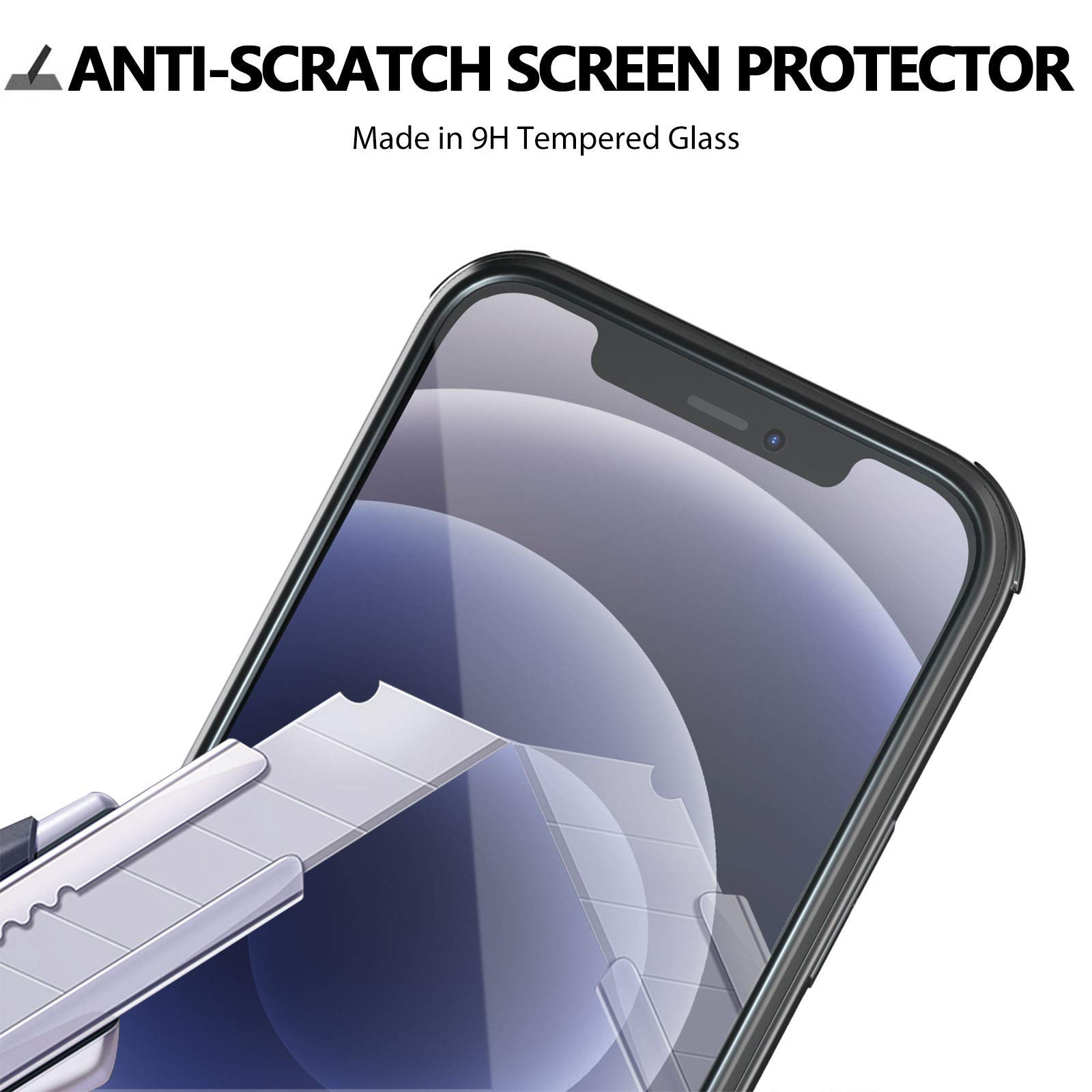 Custodia Leedia Per IPhone 12 Pro Max Con Protezione Schermo Integrata - Antiurto 360° Trasparente Rossa - 2