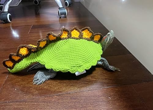 Miniatura 7 de Suéter de tortuga hecho a mano, cálido para invierno, ropa de animales pequeños con correa ajustable para tortuga, Navidad, fiesta de Halloween,