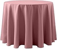 Vista 31 de ULTIMATE TEXTILE Cotton-Feel - Mantel redondo de comedor fino de 72 pulgadas, color verde salvia