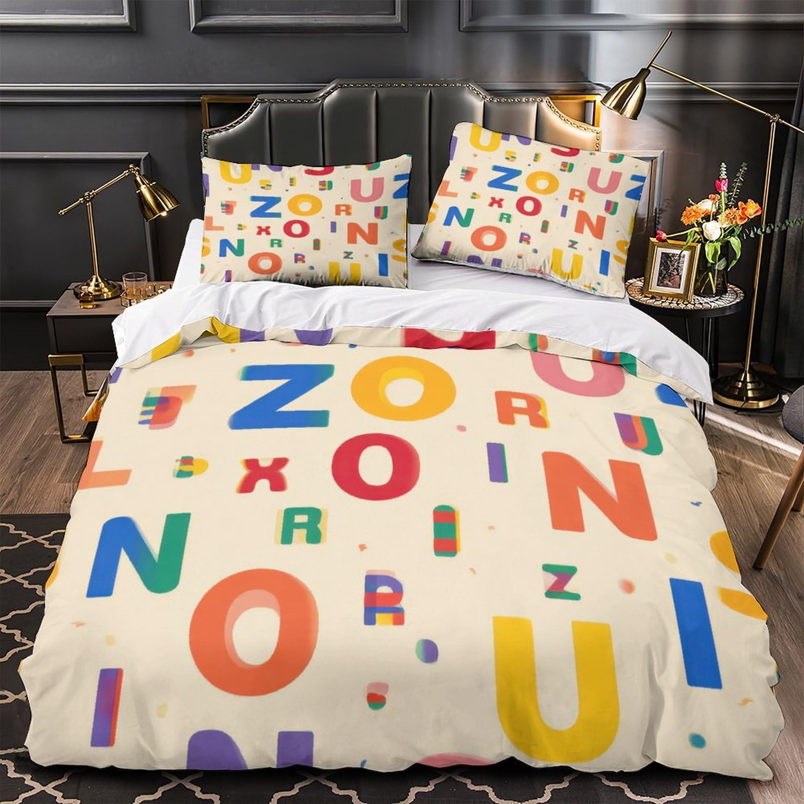 Housse de couette pour enfant lit king motif art de chat