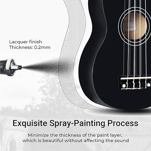 Miniatura 110 de ADM Ukelele para principiantes, kit de ukelele de madera hawaiana para niños y adultos, paquete de ukalelee profesional con lecciones gratis