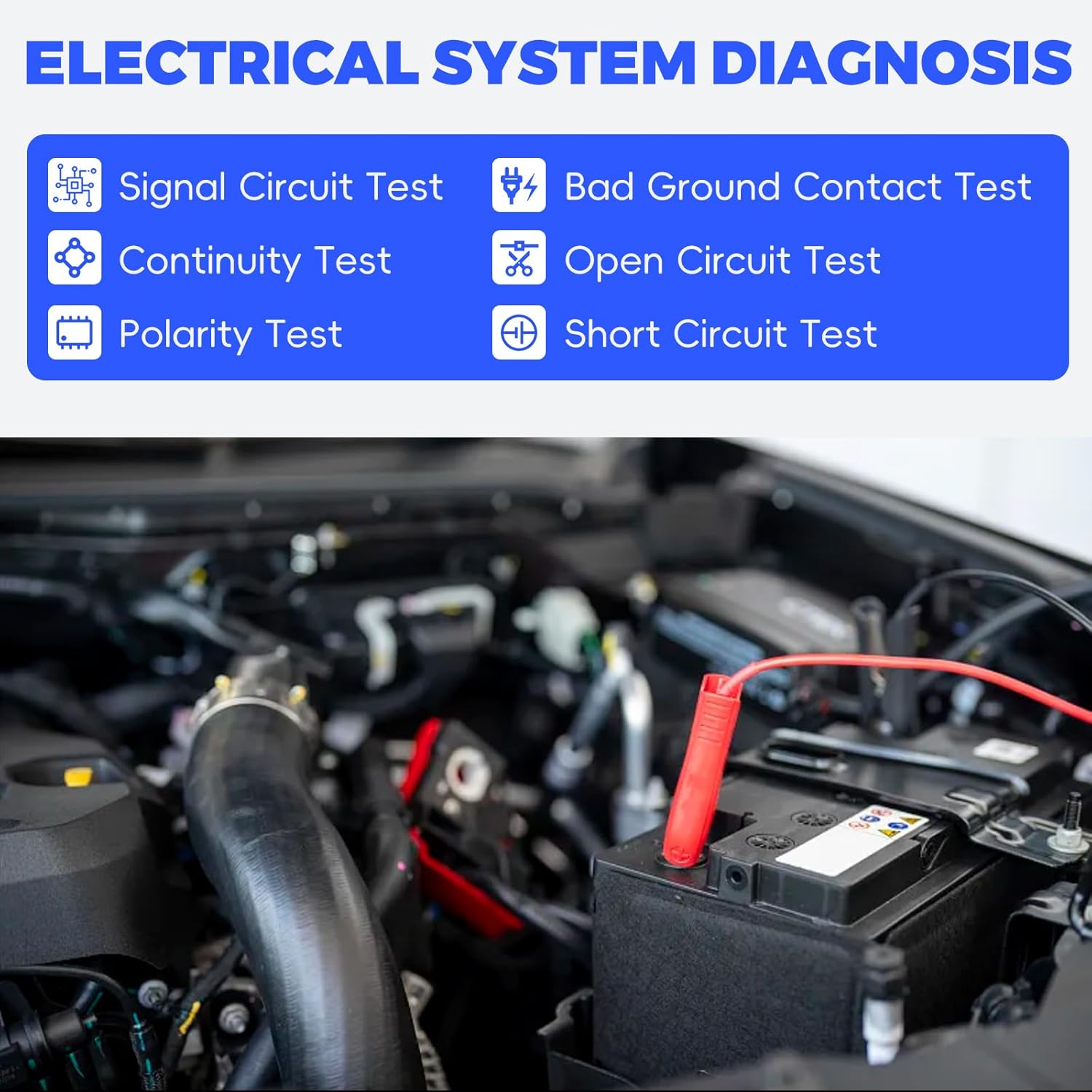 Autel PowerScan PS100 Power Circuit Probe Tool, Automotive Circuit Tester, 12V 24V Automotive Electrical Tester, Circuit Breaker Finder, AC/DC/Continuity/Signal Test, Component Activation 40ft Cable