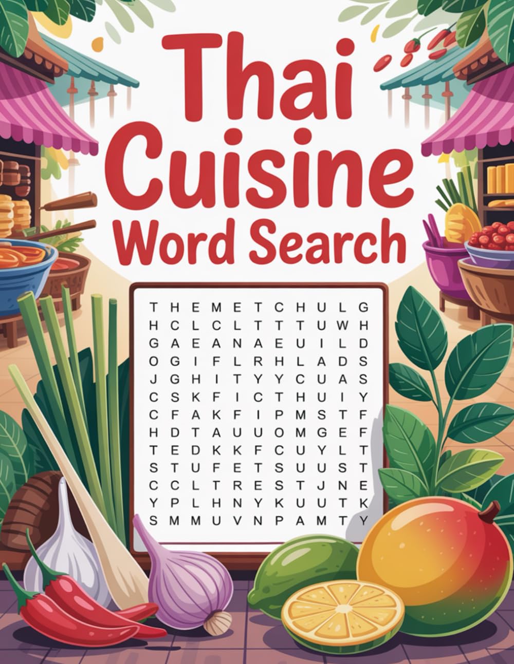 World Flavors: Thai Cuisine Word Search — Dishes, Ingredients & Traditions: Large Print (World Flavors: A Global Cuisine Word Search Series)