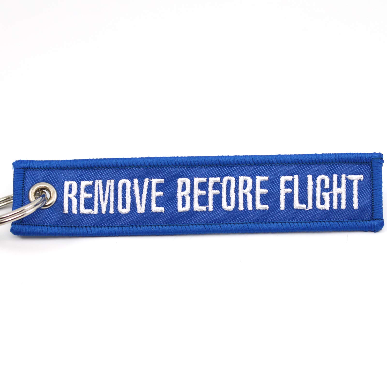 Rotary13B1 Remove Before Flight Keychain - Blue, Key Chains