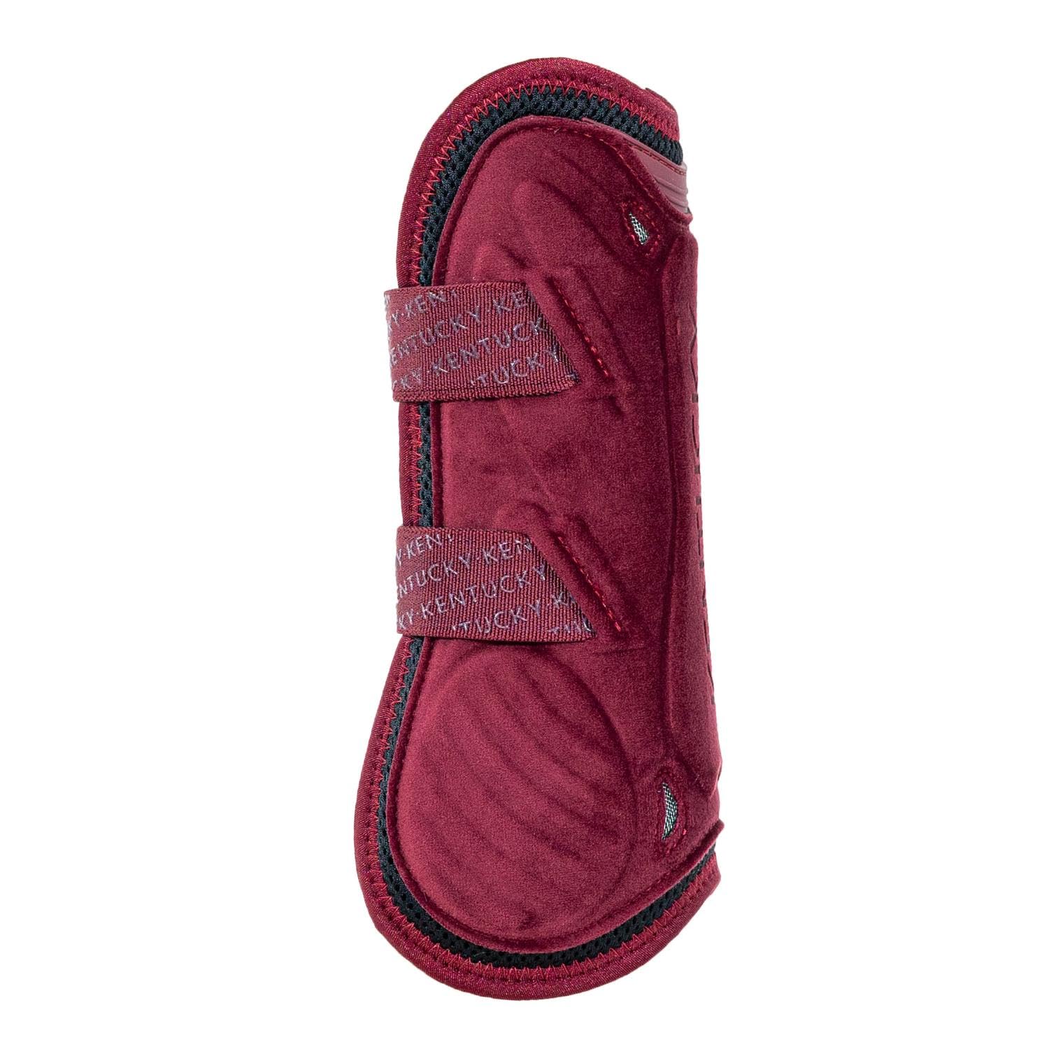 Guêtre bamboo élastique Velvet bordeaux L pour cheval
