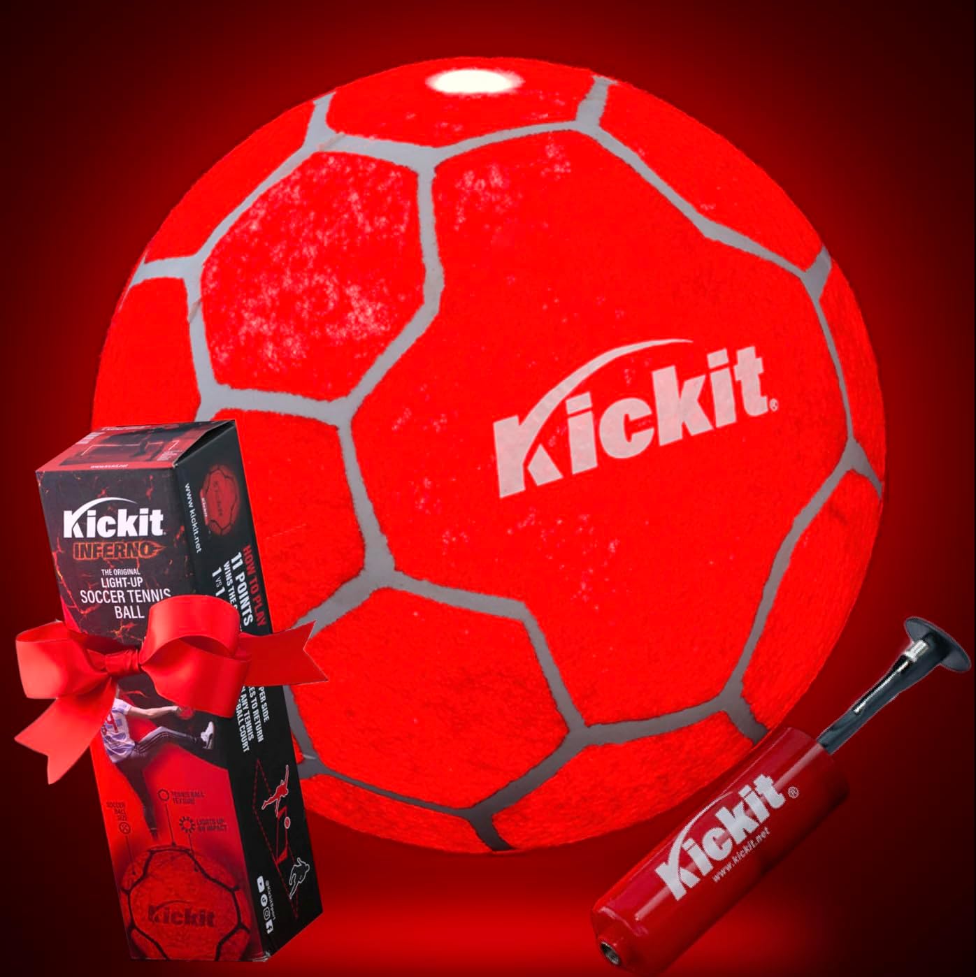 Kickit Soccer Tennis Ball, Official Soft Lightweight Ball for Training, Freestyle & Juggling, All Ages Outdoor Fun, Backyard, Beach & Court Play, Size 5