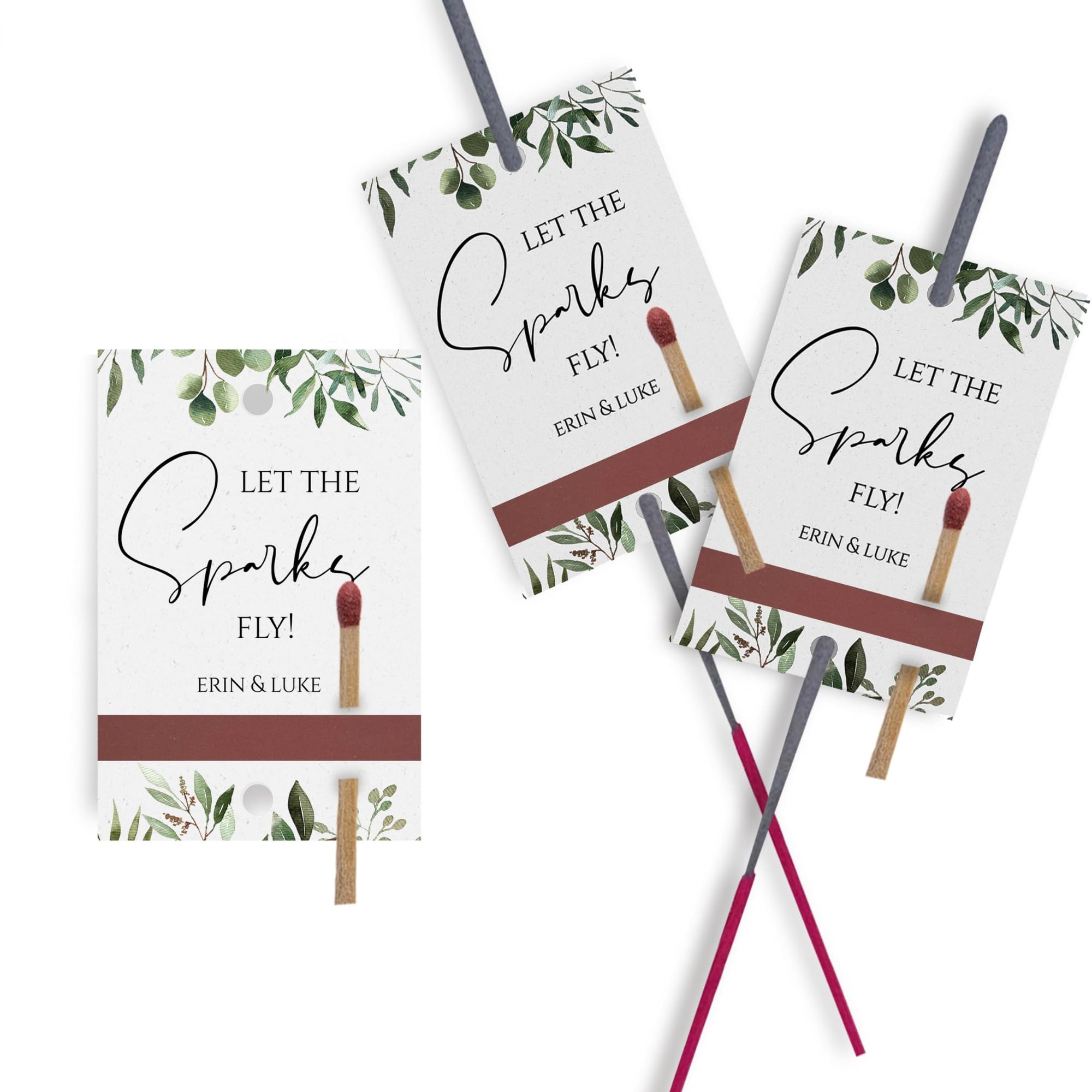 Set of 25 Sparkler Tags | Wedding Sparkler Tags | Custom Wedding Favors | Wedding Tags | Rustic Wedding | Sparkler Send Off