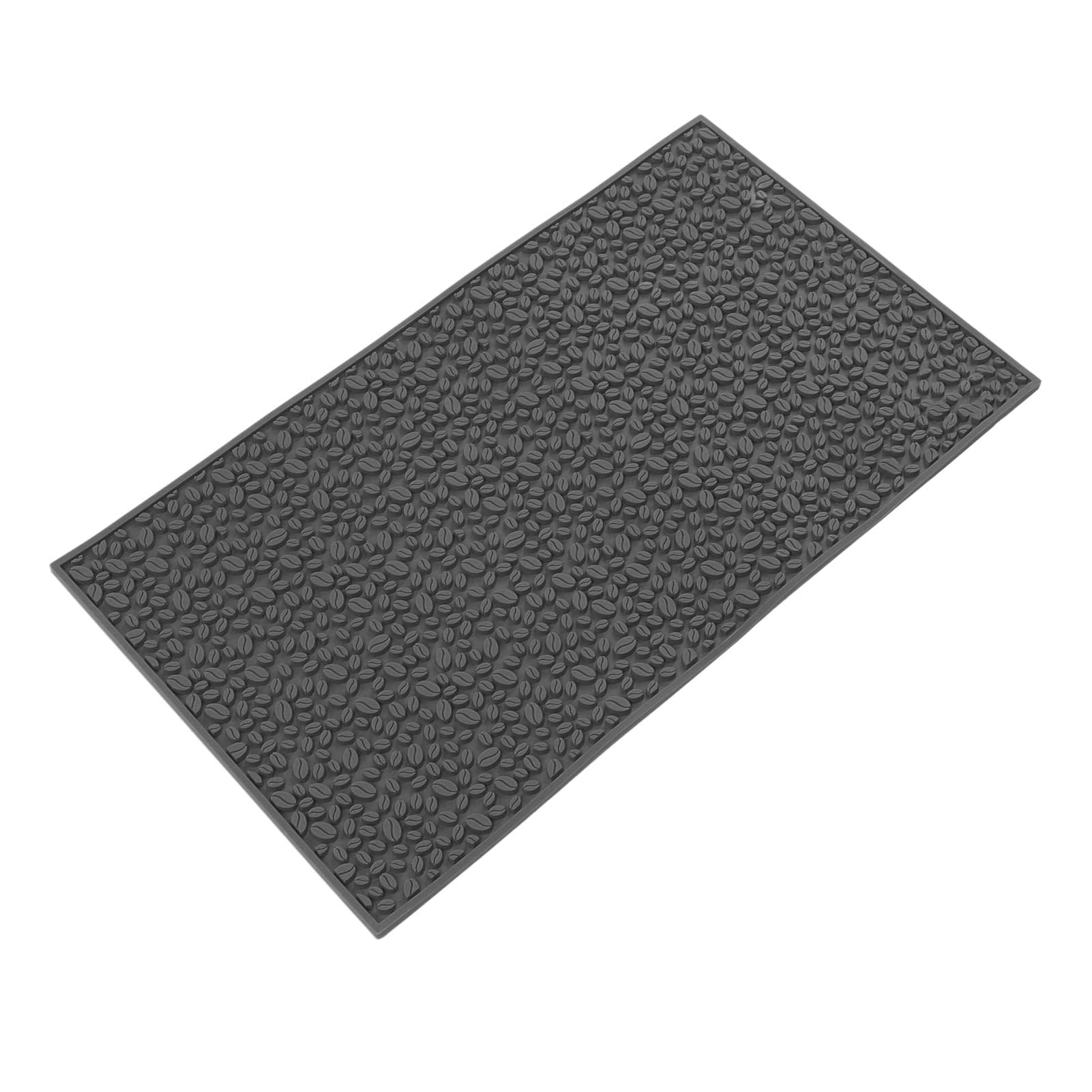 Estera de bar PVC antideslizante aislado lavavajillas calor seguro inodoro estera de servicio para café hogar (Gris)