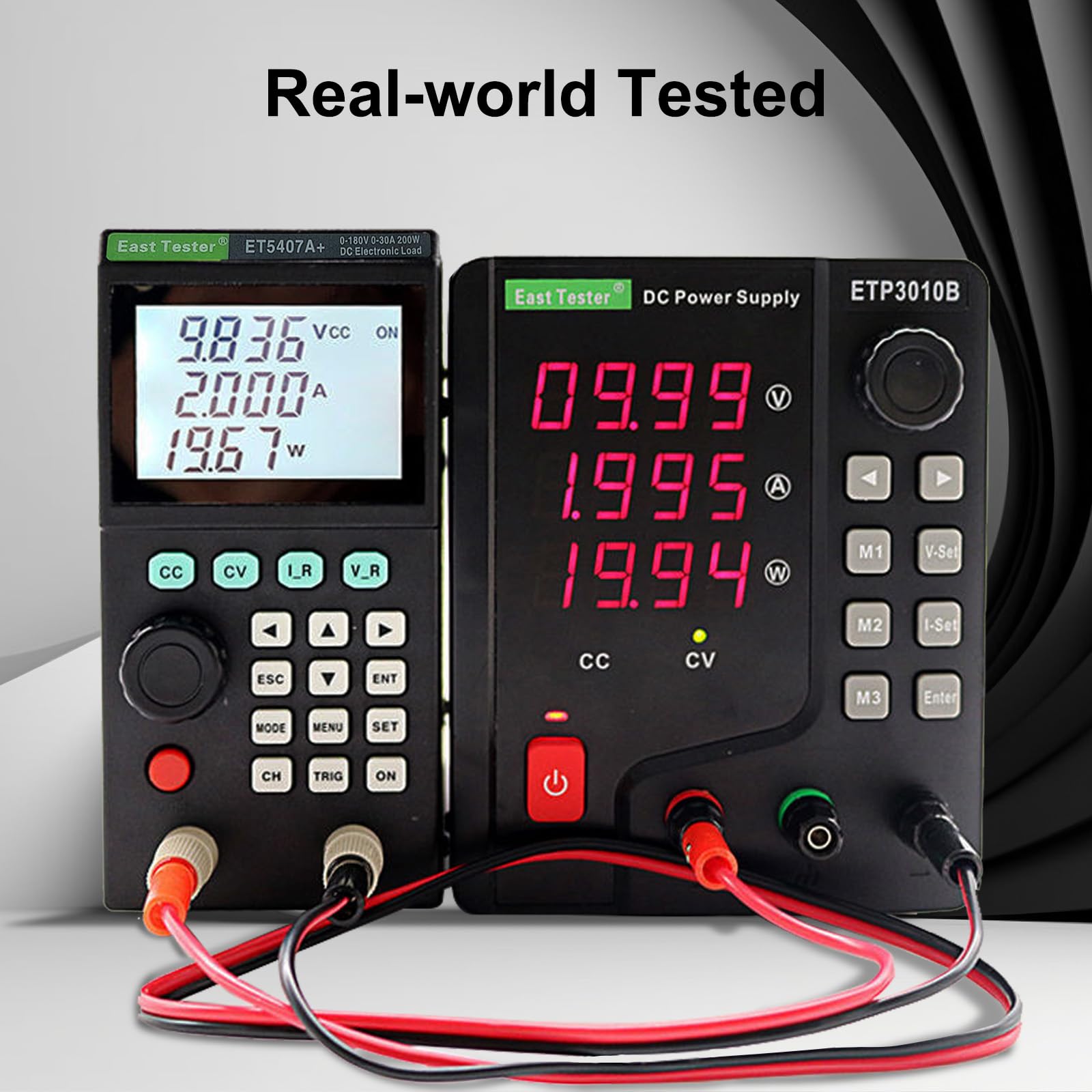 ET5407A+ - Tester di carica elettronico programmabile DC 0-180V 0-30A batteria Discharge & Power Supply Tester con CC/CV/CR/CP High Accuracy 1mV/1mA Resolution USB Control Display LCD