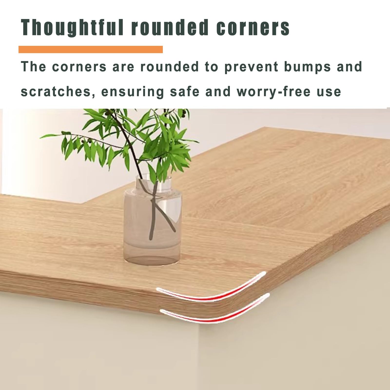 Mostrador de Recepción, Mesa de Mostrador con Cajones De Almacenamiento Y Estantes Abiertos, para Salones(Wood+Off-White righ,180cm)