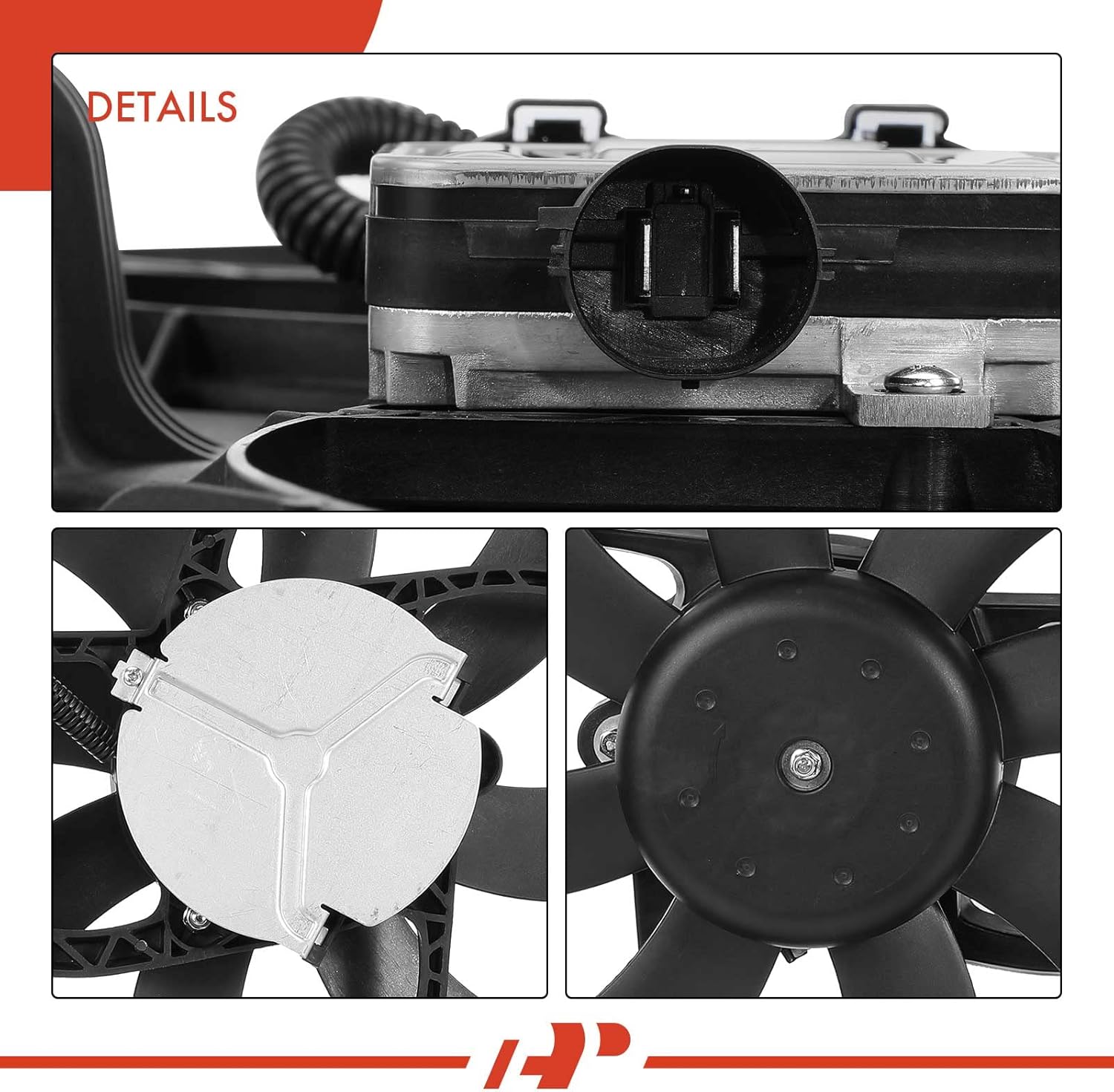 A-Premium Engine Radiator Cooling Fan Assembly Compatible with Select Ford Models - Flex 2009 - Replace# 8A8Z8C607A