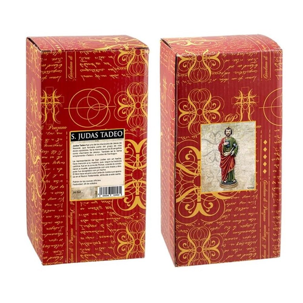 San Judas Tadeo Figura 30 cm. Resina peana Detalle Hacha patrón causas difíciles