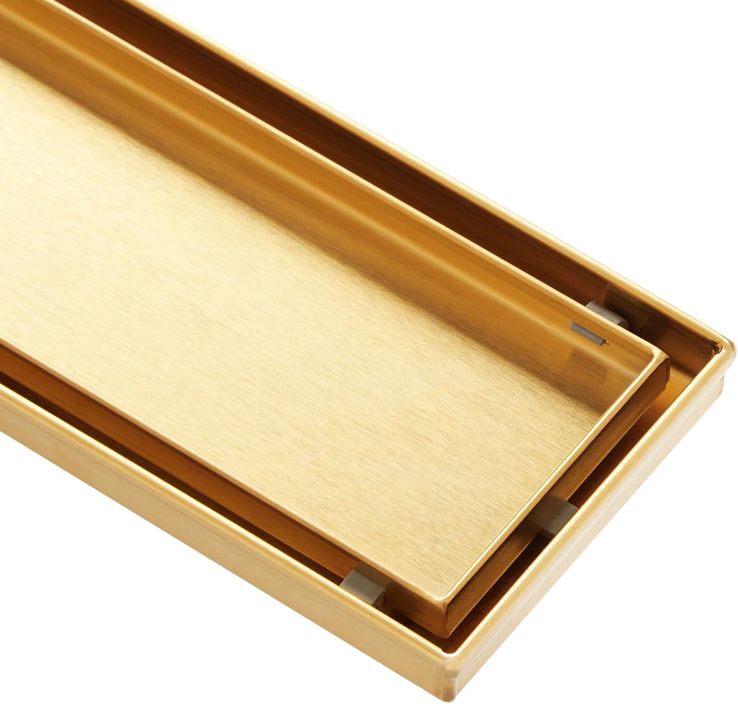 Signature Hardware 404977 Cohen 40" Tile Insert Shower Drain with Flange