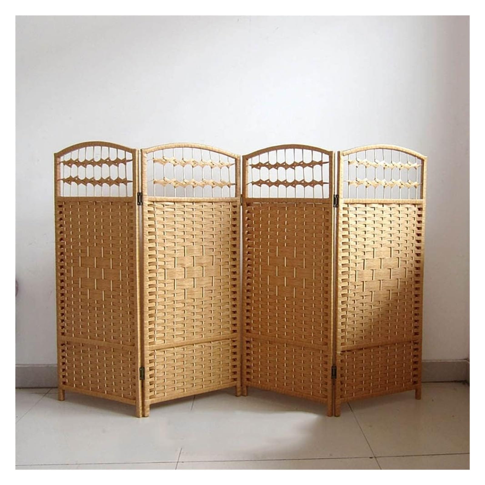 Rattan Nursery Screen Divider- Folding Area Fence Children's Decorative Screens Mobile Area Corner Small Screen Partition