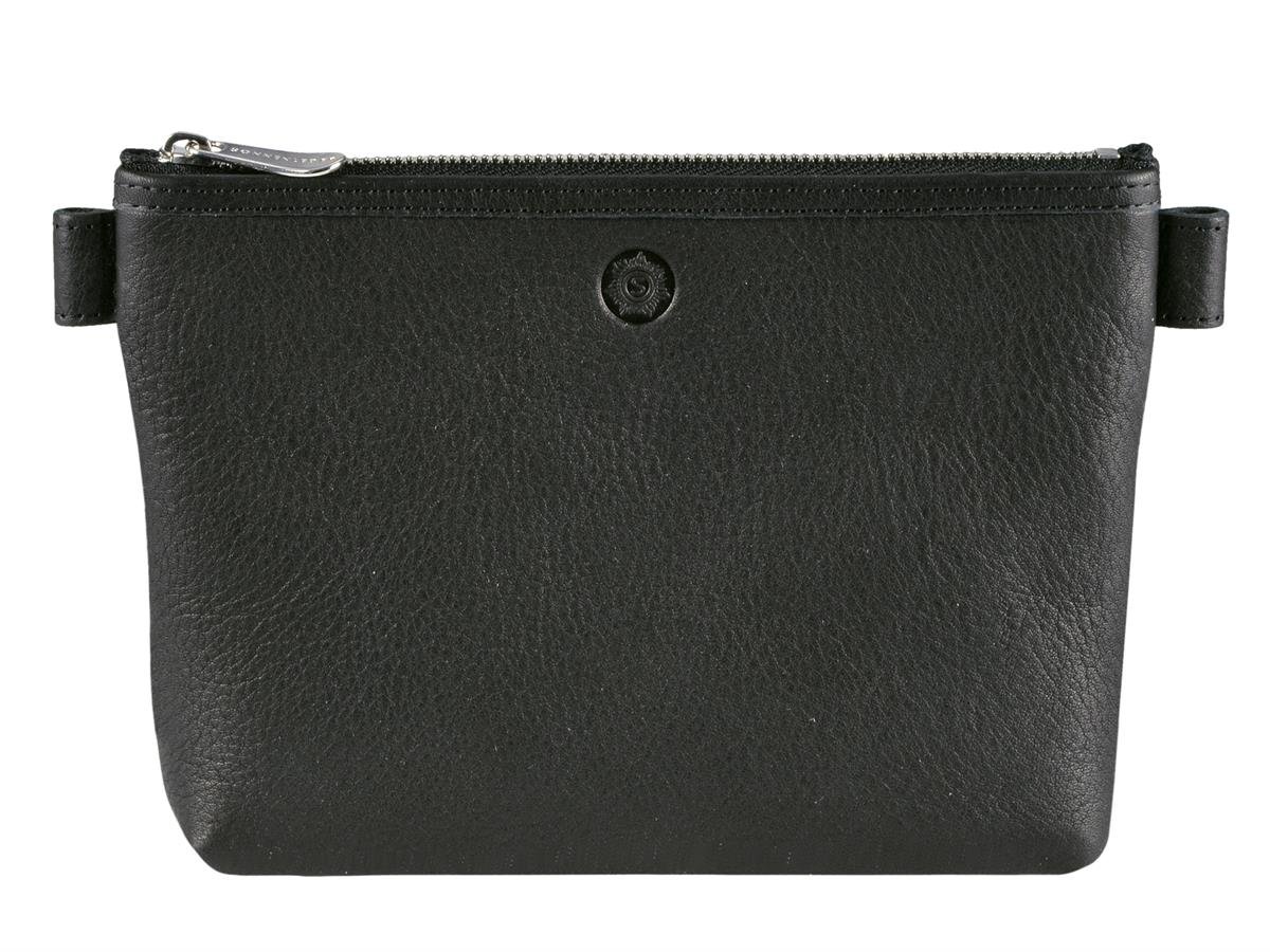 Silvretta Quality Cosmetic Bag Genuine Leather Black