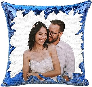 create your own sequin pillow
