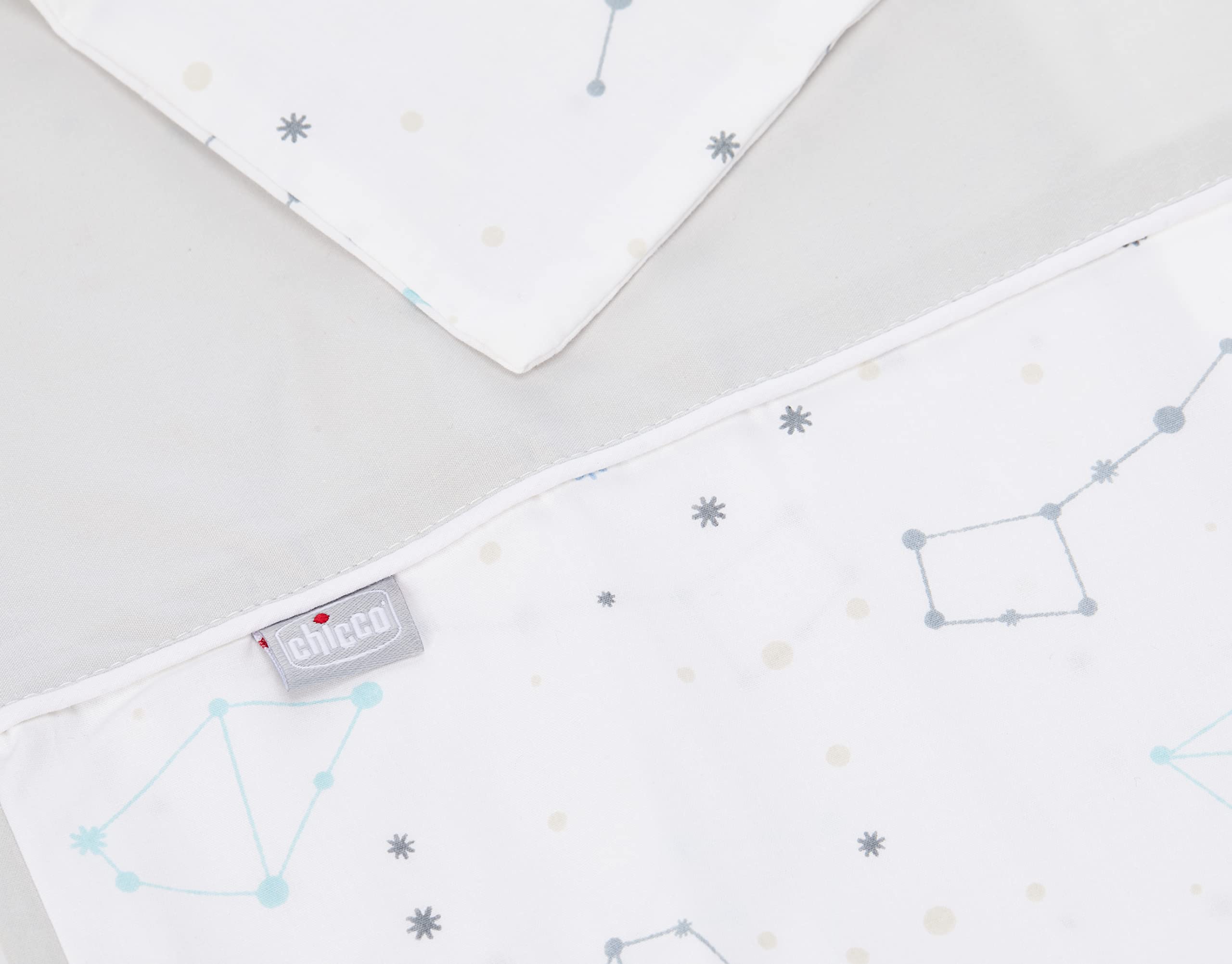 SET LENZUOLA CULLA 3 PZ CHICCO NEXT2ME FOREVER (COPPIA LENZUOLA + FEDERA) ZODIAC
