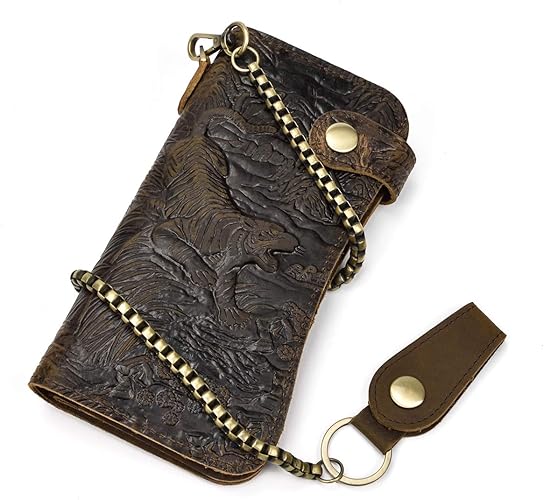 Amazon 本革 長財布 メンズ 虎型押し チェーン付き 財布 レザー スマホ対応 二つ折り財布 虎 ウォレット バイカーズ ロングウォレット 盗難防止 小銭入れ付き 虎柄 財布 Amazon 本革 長財布 メンズ 虎型押し チェーン付き 財布 レザー スマホ対応 二つ折り財布 虎 ウォレット バイカーズ ロングウォレット 盗難防止 小銭入れ付き 虎柄 財布