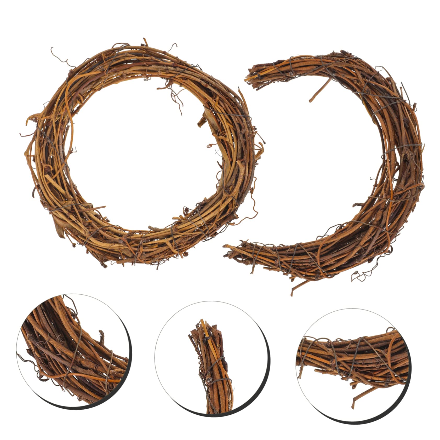 Allecto Plus - Lot De 2 Guirlandes De Rotin Pour Décorations D'automne