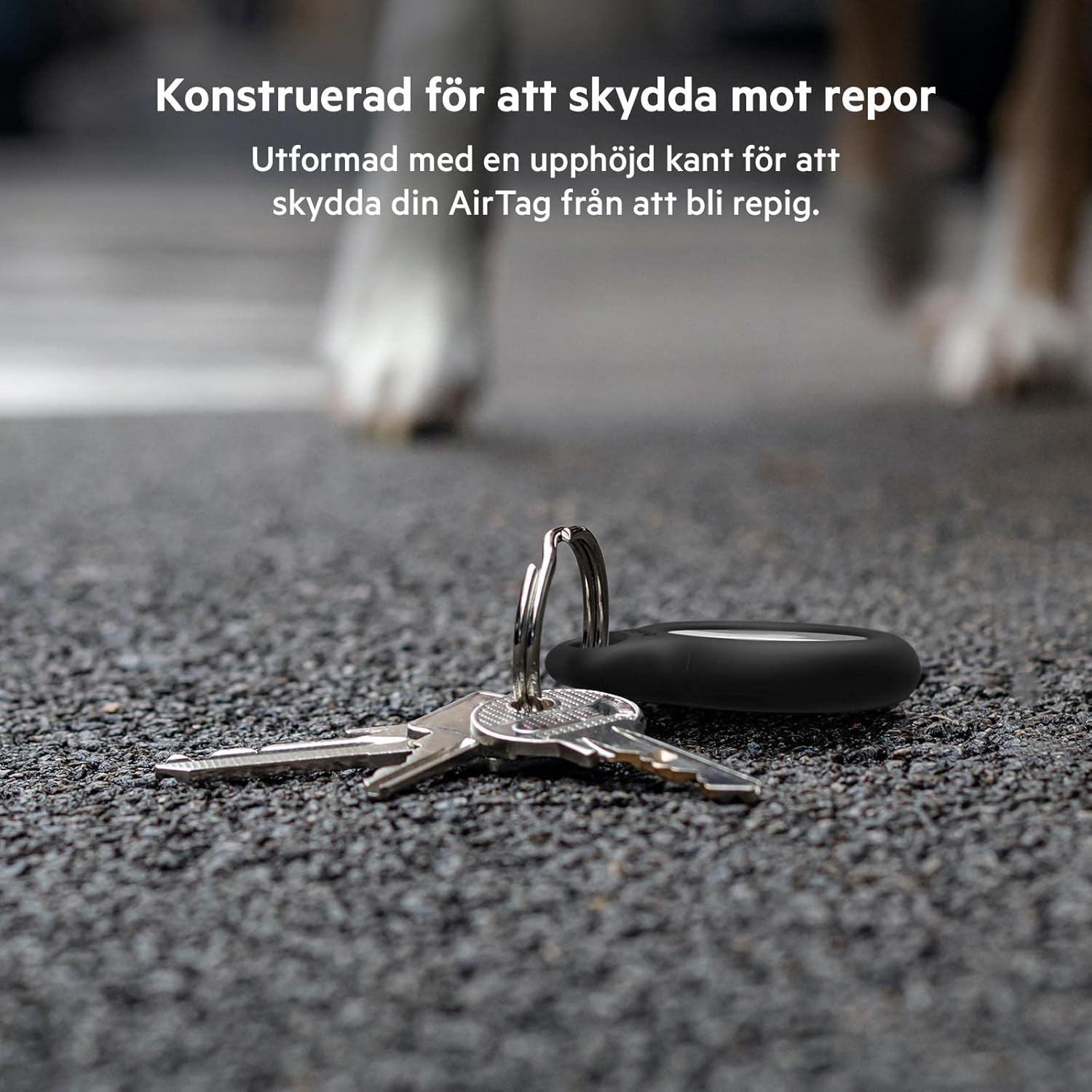 Belkin AirTag Case with Key Ring, Secure Holder Protective Cover for Air Tag with Scratch Resistance Accessory - black : Clothing, Shoes & Jewelry