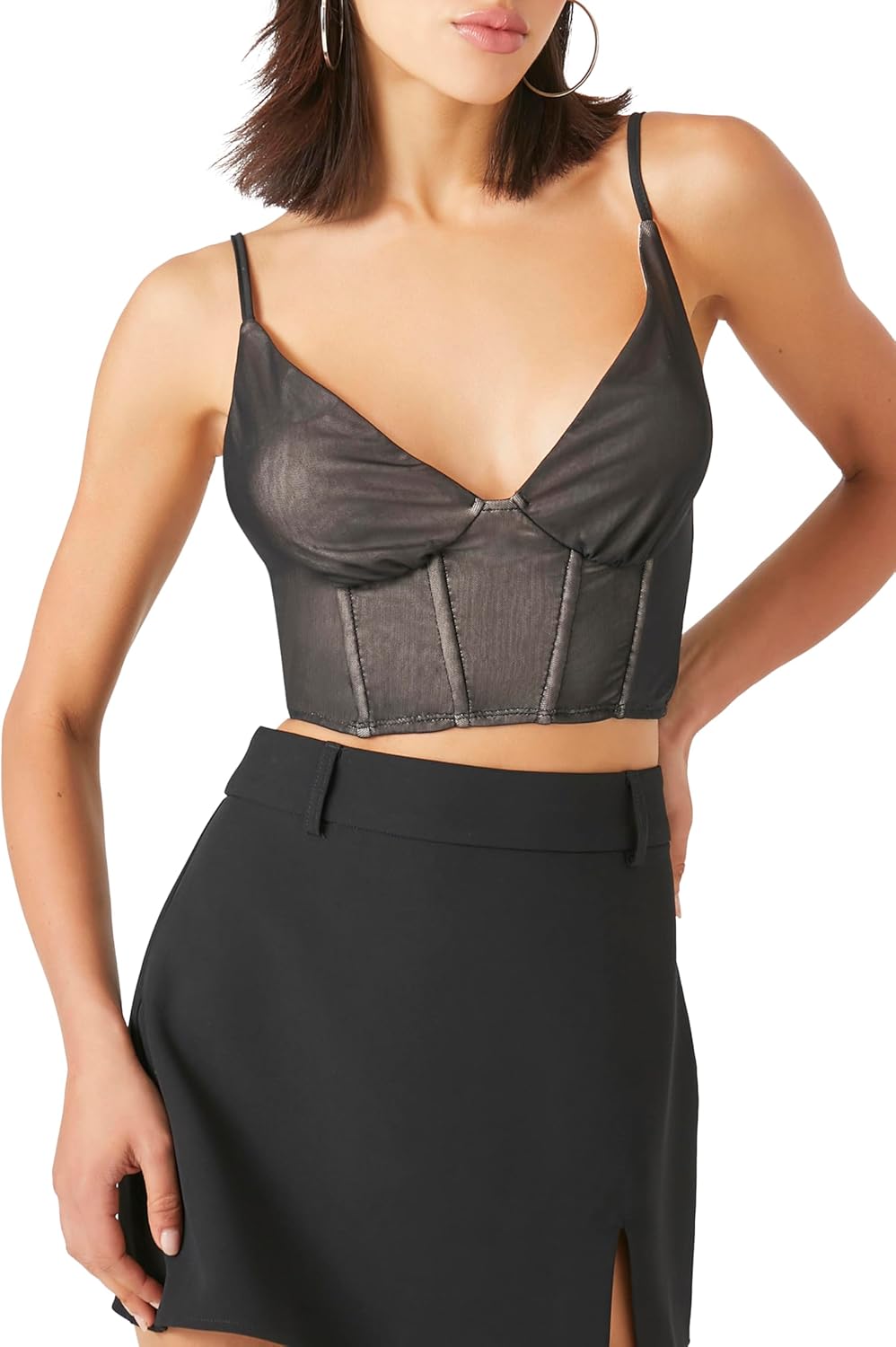 Forever 21 Women's Bustier Cropped Cami