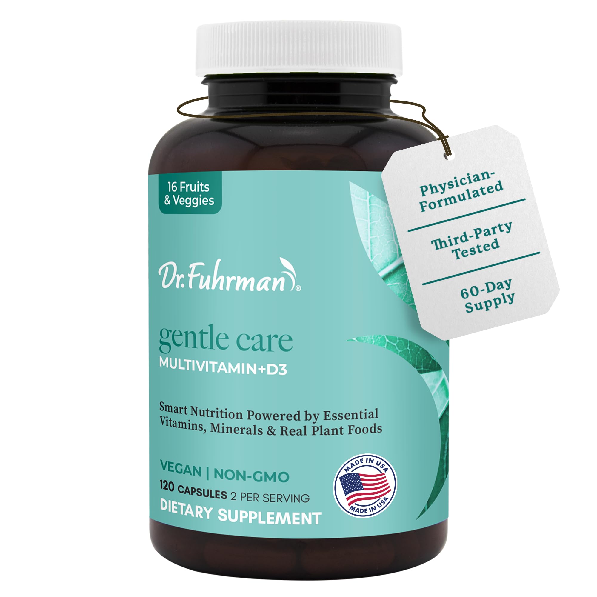 Dr. Fuhrman Women's Daily Multivitamin +D3, Vegan Whole Food, 120 Capsules — Amazon image 8